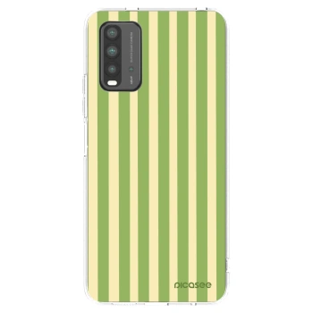 Picasee silikonski prozorni ovitek za Xiaomi Redmi 9T - Lines Matcha