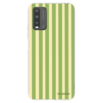 Picasee silikonski črni ovitek za Xiaomi Redmi 9T - Lines Matcha