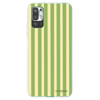 Picasee silikonski prozorni ovitek za Xiaomi Redmi Note 10 5G - Lines Matcha