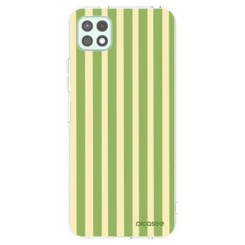 Picasee silikonski prozorni ovitek za Samsung Galaxy A22 A226B 5G - Lines Matcha
