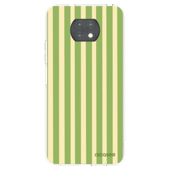Picasee silikonski prozorni ovitek za Xiaomi Redmi Note 9T - Lines Matcha