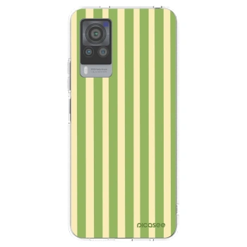 Picasee silikonski prozorni ovitek za Vivo X60 Pro 5G - Lines Matcha