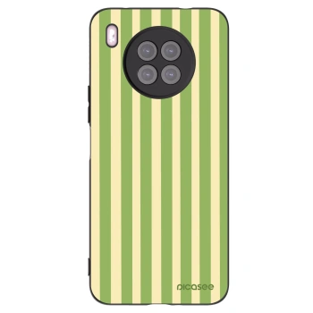 Picasee silikonski črni ovitek za Huawei Nova 8i - Lines Matcha