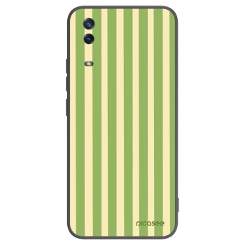 Picasee silikonski črni ovitek za Vivo Y11s - Lines Matcha