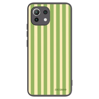 Picasee silikonski črni ovitek za Xiaomi 11 Lite 5G NE - Lines Matcha