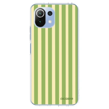 Picasee silikonski prozorni ovitek za Xiaomi 11 Lite 5G NE - Lines Matcha