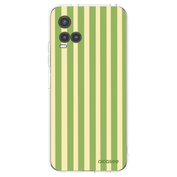 Picasee silikonski prozorni ovitek za Vivo Y33s - Lines Matcha