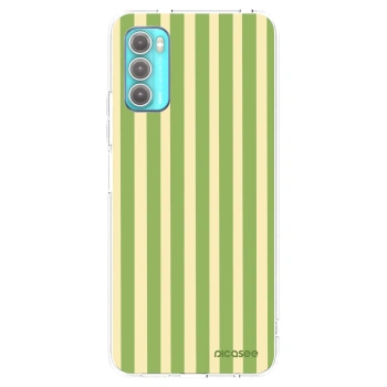 Picasee silikonski prozorni ovitek za Motorola Moto G60 - Lines Matcha