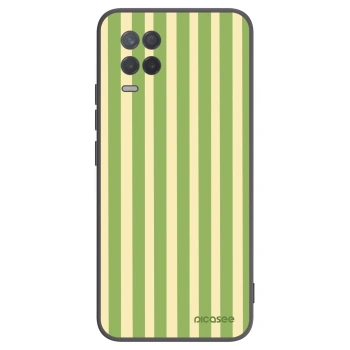 Picasee silikonski črni ovitek za Realme 8 5G - Lines Matcha