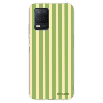 Picasee silikonski prozorni ovitek za Realme 8 5G - Lines Matcha