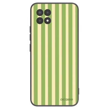 Picasee silikonski črni ovitek za Realme 8i - Lines Matcha