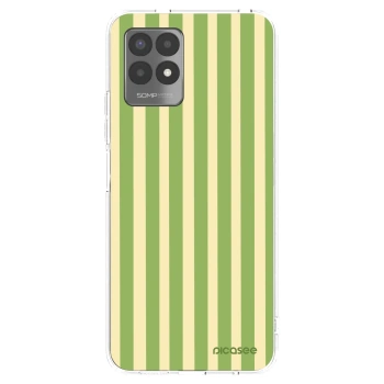 Picasee silikonski prozorni ovitek za Realme 8i - Lines Matcha