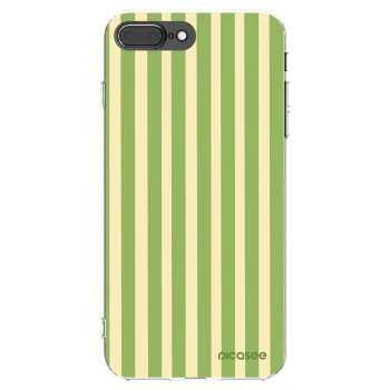 Picasee silikonski prozorni ovitek za Apple iPhone 7 Plus - Lines Matcha