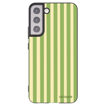 Picasee silikonski črni ovitek za Samsung Galaxy S22+ 5G - Lines Matcha