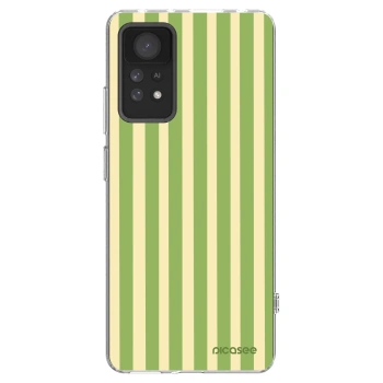 Picasee silikonski prozorni ovitek za Xiaomi Redmi Note 11 Pro - Lines Matcha