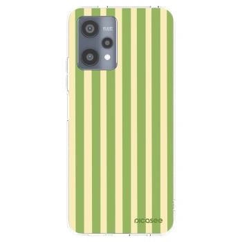 Picasee silikonski prozorni ovitek za Realme 9 Pro 5G - Lines Matcha