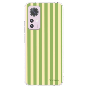 Picasee silikonski prozorni ovitek za Xiaomi 12 - Lines Matcha