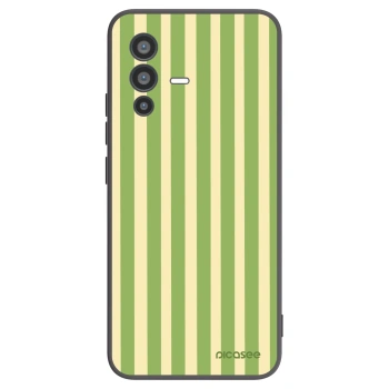 Picasee silikonski črni ovitek za Vivo V23 5G - Lines Matcha