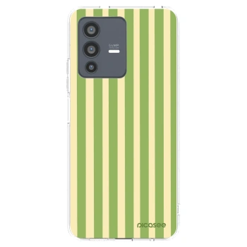 Picasee silikonski prozorni ovitek za Vivo V23 5G - Lines Matcha