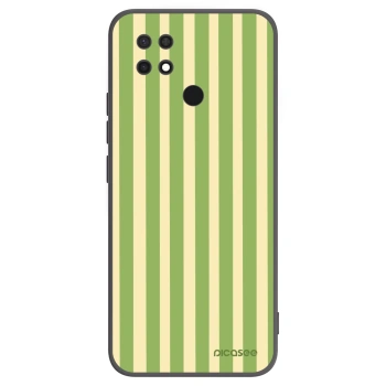 Picasee silikonski črni ovitek za Xiaomi Redmi 10C - Lines Matcha