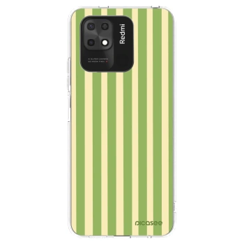 Picasee silikonski prozorni ovitek za Xiaomi Redmi 10C - Lines Matcha