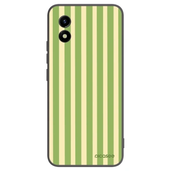 Picasee silikonski črni ovitek za Vivo Y01 - Lines Matcha
