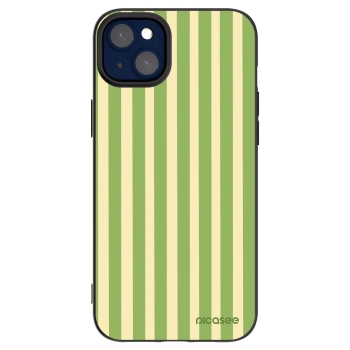 Picasee silikonski črni ovitek za Apple iPhone 14 Plus - Lines Matcha