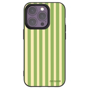 Picasee silikonski črni ovitek za Apple iPhone 14 Pro - Lines Matcha