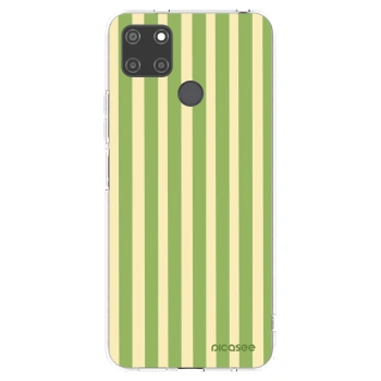 Picasee silikonski prozorni ovitek za Realme C21Y - Lines Matcha