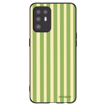 Picasee silikonski črni ovitek za OPPO A94 5G - Lines Matcha