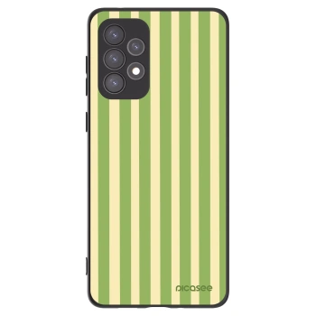 Picasee silikonski črni ovitek za Samsung Galaxy A73 5G - Lines Matcha