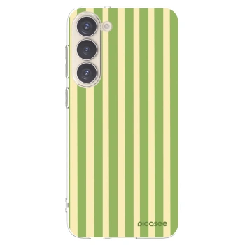 Picasee silikonski prozorni ovitek za Samsung Galaxy S23+ 5G - Lines Matcha