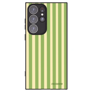 Picasee silikonski črni ovitek za Samsung Galaxy S23 Ultra 5G - Lines Matcha