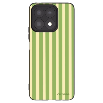 Picasee silikonski črni ovitek za Honor X8a - Lines Matcha