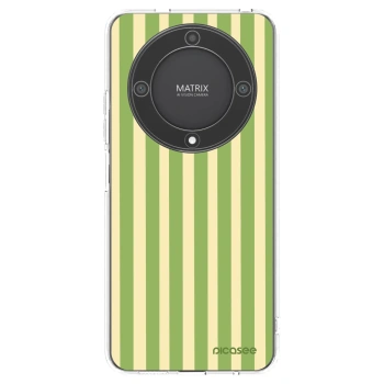 Picasee silikonski prozorni ovitek za Honor Magic5 Lite 5G - Lines Matcha