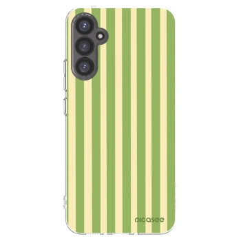Picasee silikonski prozorni ovitek za Samsung Galaxy A34 5G A346B - Lines Matcha