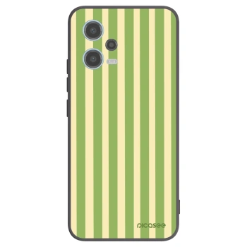 Picasee silikonski črni ovitek za Xiaomi Redmi Note 12 5G - Lines Matcha