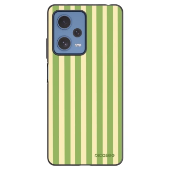 Picasee silikonski črni ovitek za Xiaomi Redmi Note 12 Pro 5G - Lines Matcha