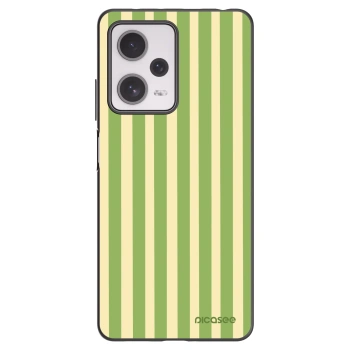 Picasee silikonski črni ovitek za Xiaomi Redmi Note 12 Pro+ 5G - Lines Matcha