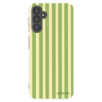 Picasee silikonski prozorni ovitek za Samsung Galaxy A14 4G A145R - Lines Matcha