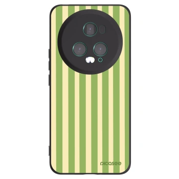 Picasee silikonski črni ovitek za Honor Magic5 Pro - Lines Matcha