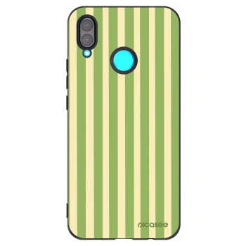 Picasee silikonski črni ovitek za Huawei Nova 3 - Lines Matcha