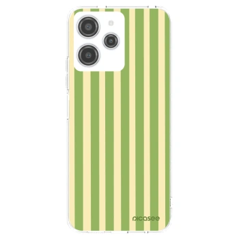 Picasee silikonski prozorni ovitek za Xiaomi Redmi 12 4G - Lines Matcha