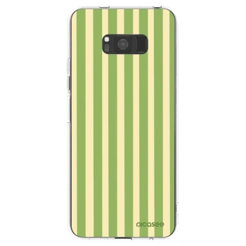 Picasee silikonski prozorni ovitek za Samsung Galaxy S8 G950F - Lines Matcha