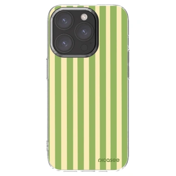 Picasee silikonski prozorni ovitek za Apple iPhone 15 Pro - Lines Matcha