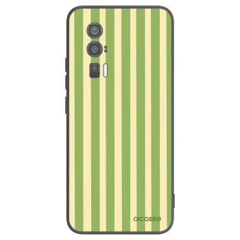 Picasee silikonski črni ovitek za Xiaomi Poco F5 Pro 5G - Lines Matcha