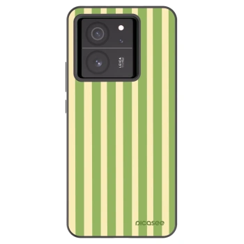 Picasee silikonski črni ovitek za Xiaomi 13T Pro - Lines Matcha