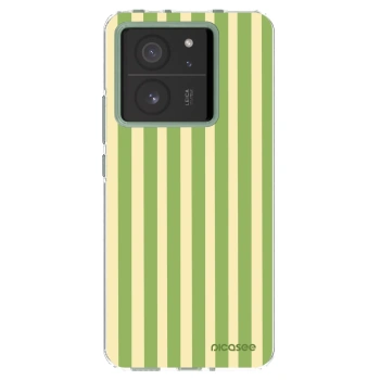 Picasee silikonski prozorni ovitek za Xiaomi 13T Pro - Lines Matcha