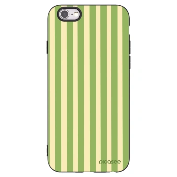 Picasee silikonski črni ovitek za Apple iPhone 6/6S - Lines Matcha