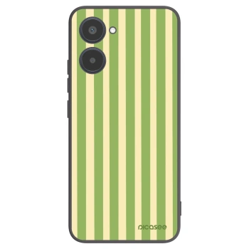 Picasee silikonski črni ovitek za Realme 10 4G - Lines Matcha